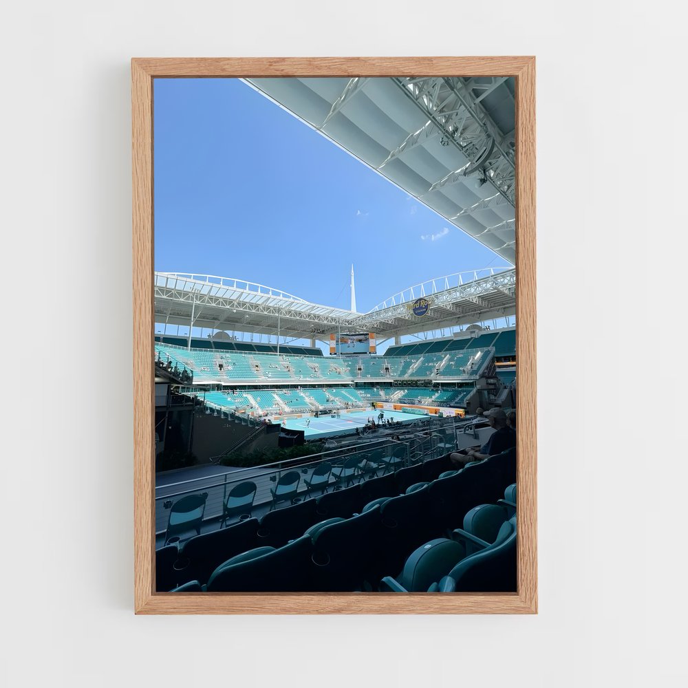 Poster Silence à Miami – affiche Tennis (vue 4)